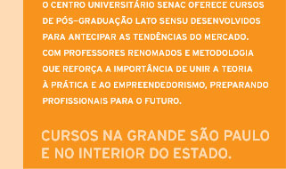 CURSOS NA GRANDE SÃO PAULO E NO INTERIOR DO ESTADO.