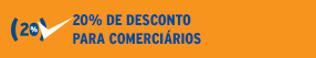 20% de desconto para comercirios